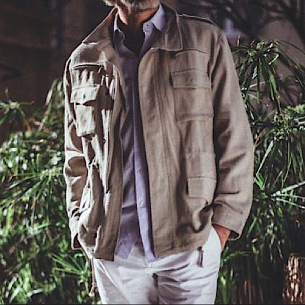 NWT! 🇫🇷 Les Canebiers Military-Style Jacket - Picture 1 of 8